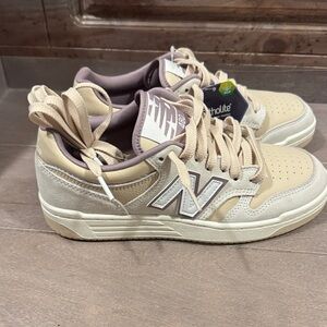 New Balance Tan and Cream Casual Sneakers 480 - women's size 7.5